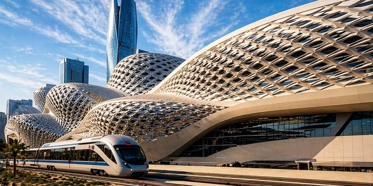 Riyadh Metro project in Riyadh Saudi Arabia, modern public transportation infrastructure by BIHG
